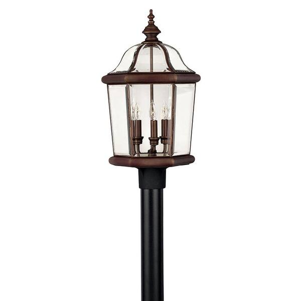 slide 2 of 2, Hinkley Lighting Augusta 3 Light 23.25" Tall Post Light with Clear