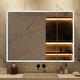 preview thumbnail 3 of 16, Sleek Anti-Fog Bathroom Medicine Cabinet with Dimmable LED Lights - 45.9"