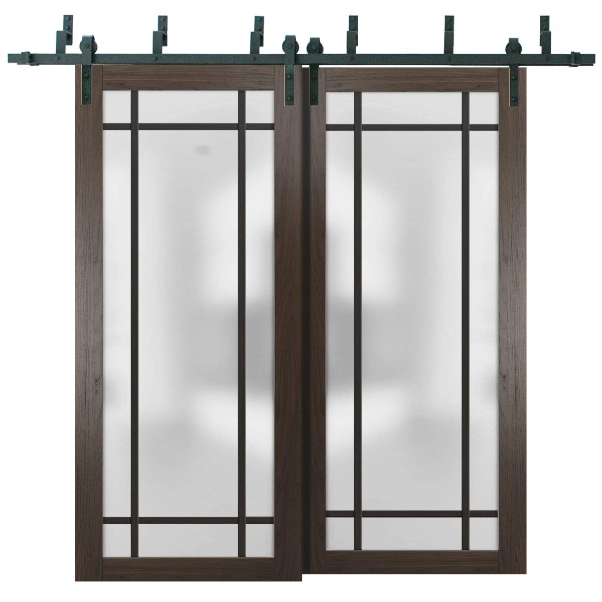 Sturdy Barn Door 30 x 80 Planum 2112 Chocolate Ash 6.6FT