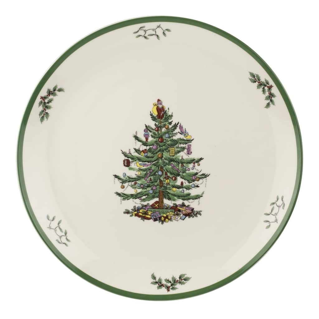 Spode Christmas Tree Round Platter - 14" D