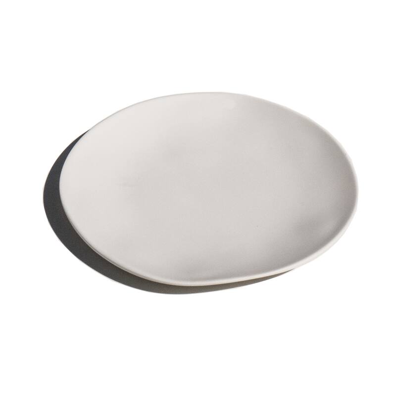 Organic Appetizer Plate, Cream (newWave) 6.8x.7", Set of 6 - Melamine