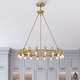 preview thumbnail 3 of 13, Vater 18-Light Single Tier 32-inch Chandelier with Metal Support Rods