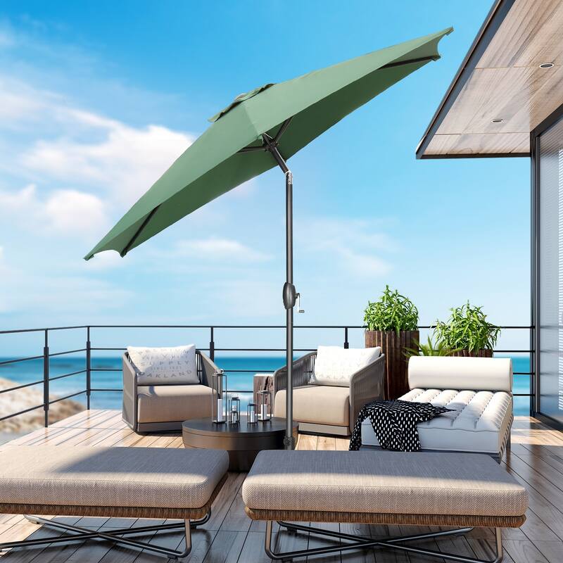Ainfox 9ft Outdoor Patio Umbrella Without Base for Garden, Patio, Swimming Pool