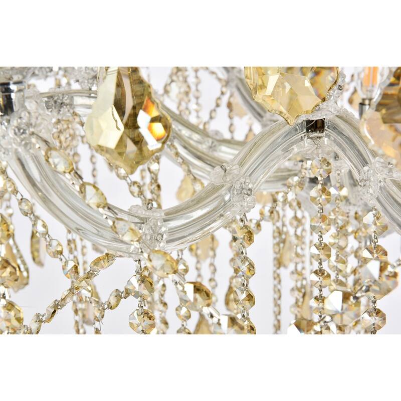 Fleur Illumination Collection Chandelier D:46in H:62in Lt:49 Chrome Finish