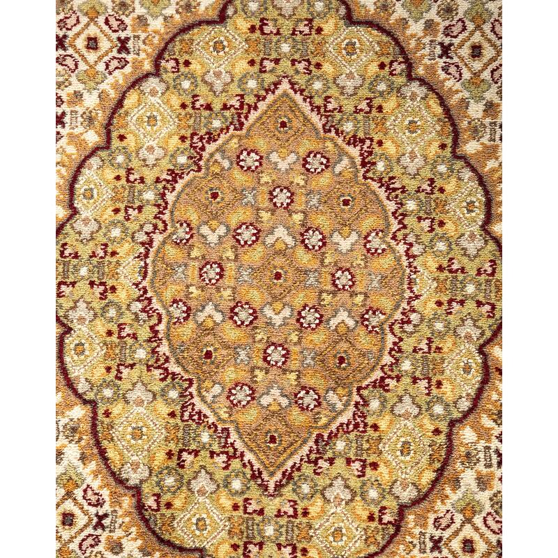Overton Hand Knotted Wool Traditional Oriental Red Area Rug - 6' x 9'