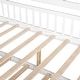 preview thumbnail 17 of 33, Wood Slat Support Roof House Bed Frame with Pull-out Trundle Bed, Side 2 Shelves Storage Platform Bed, Kids Panel Bed