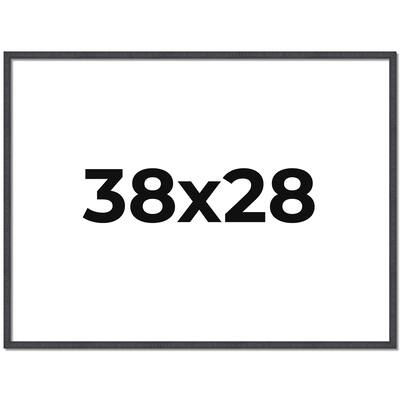 38x28 Frame Brown Picture Frame - Complete Modern Photo Frame Includes