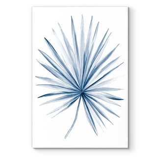 Indigo Tropical Leaves II -Premium Gallery Wrapped Canvas