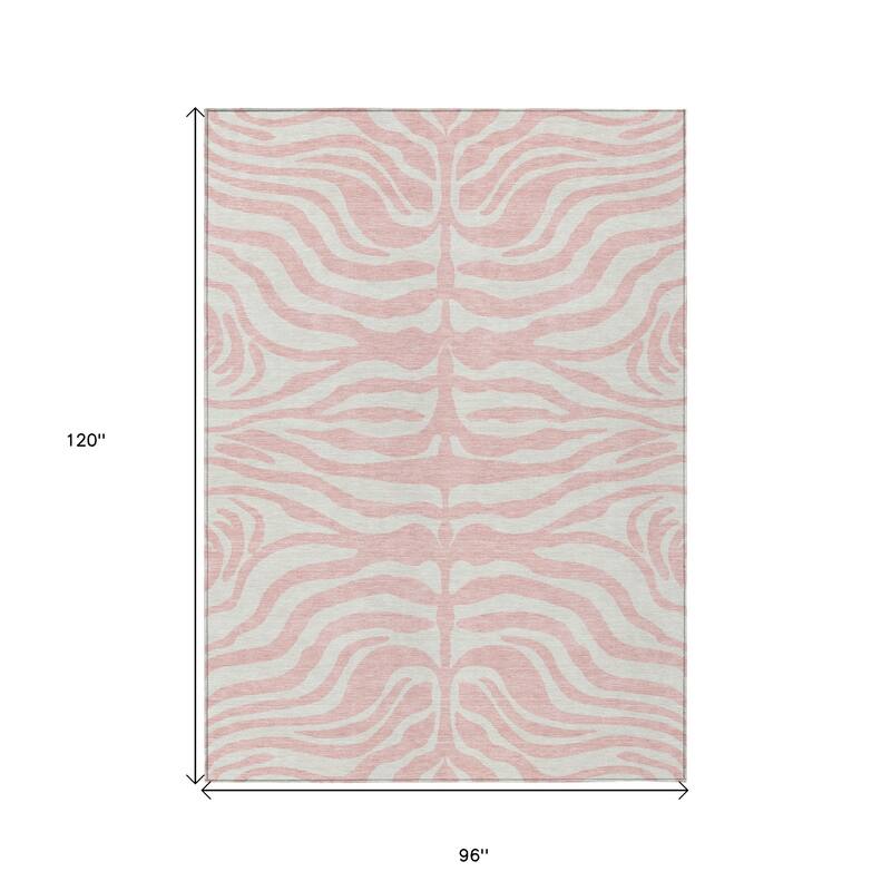 HomeRoots Animal Print Transitional Rectangle Outdoor Rug