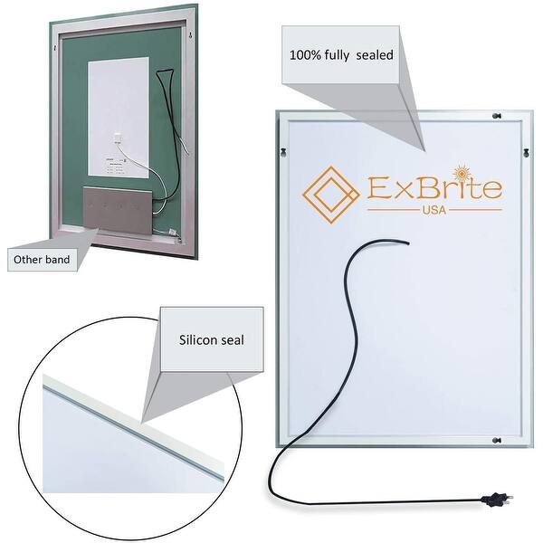 Led Lighted Bathroom Mirror 30 X 36 In 30 X 36 Overstock 31814269 With affluent industry practice, we are identified in the market for. usd