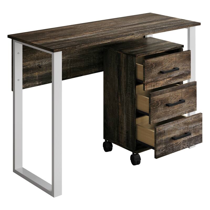 CraftPorch Luxury Writing Table with Drawer Cabinet