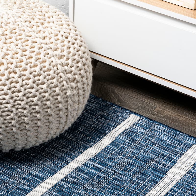 JONATHAN Y Andratx Berber Stripe Indoor/Outdoor Area Rug