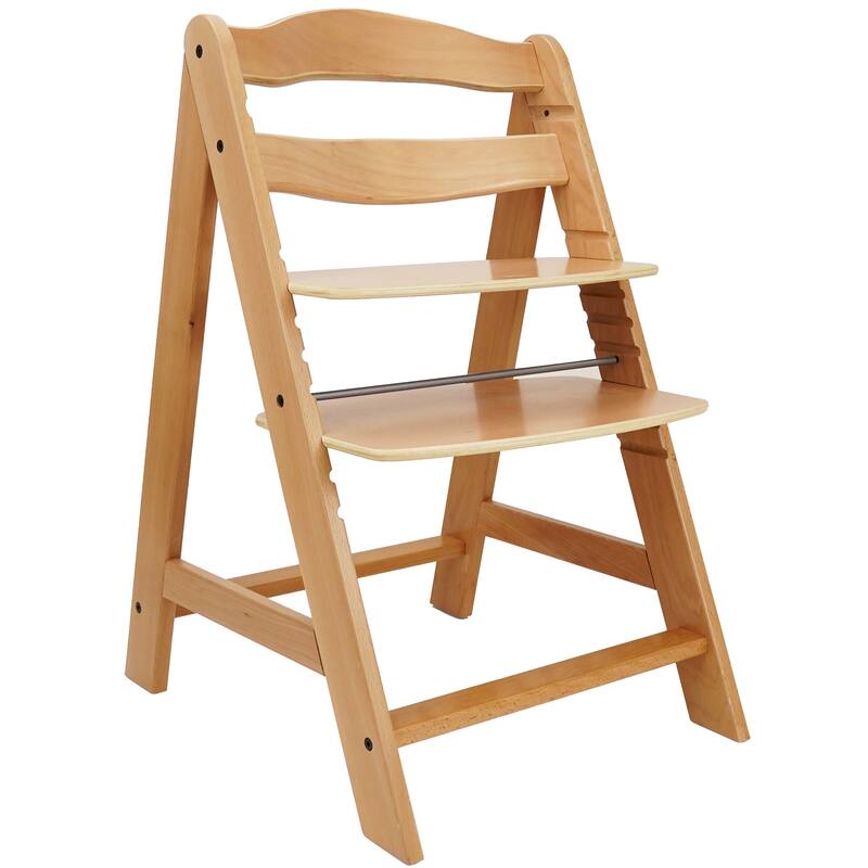 509 Sky Wooden Chair- Natural, German Beechwood, Kids Furniture, Adjustable Seat & Footrest (218 lbs)