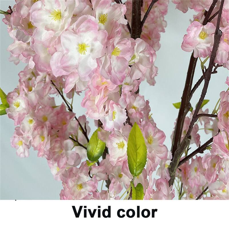 Artificial Cherry Blossom Plants for Home Decor Indoor