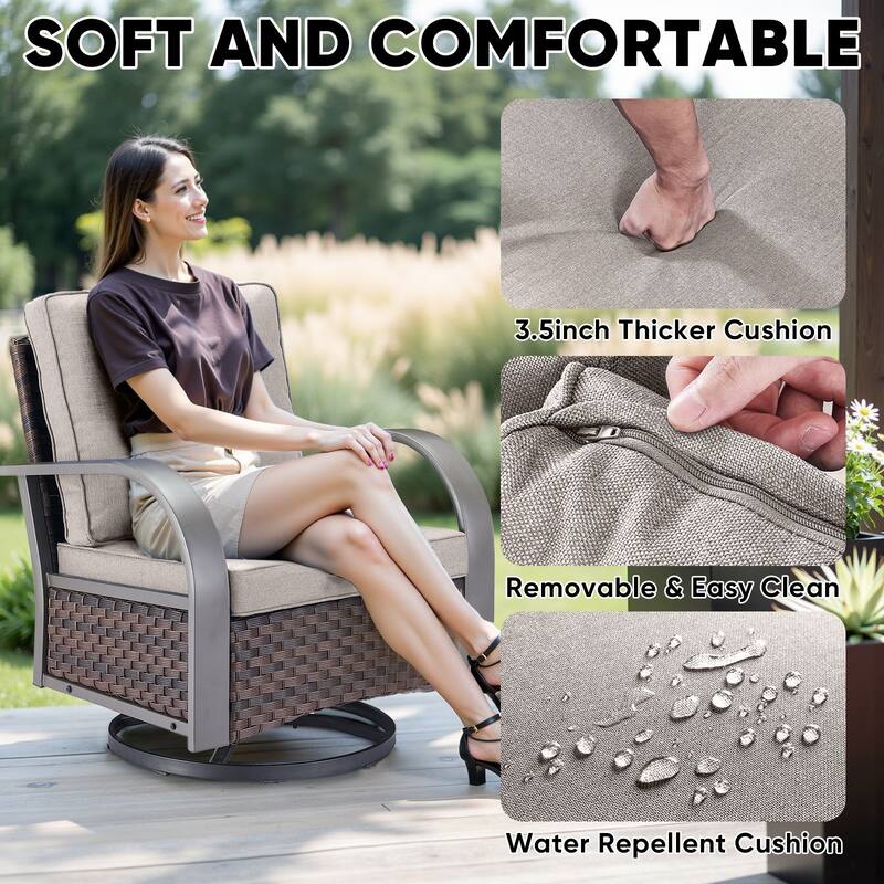 Pocassy Glider Chairs Outdoor Chairs
