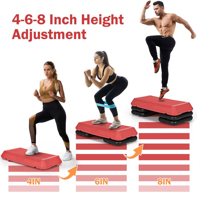 Costway 29'' Adjustable Workout Fitness Aerobic Stepper Exercise - See details