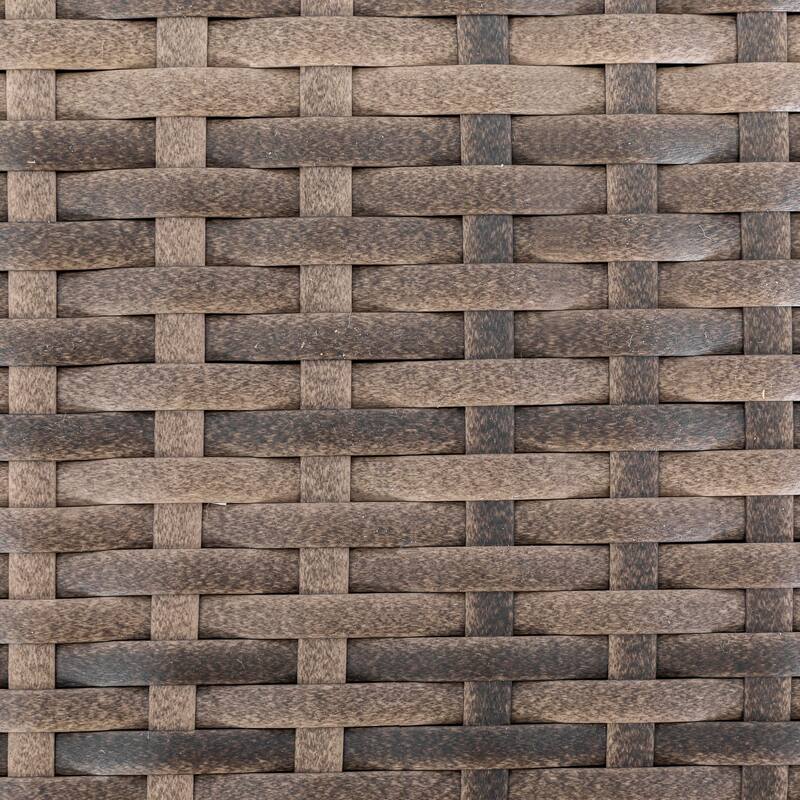 Patio 2-Piece Wicker Ottoman with Hidden Storage and Removable Cushion