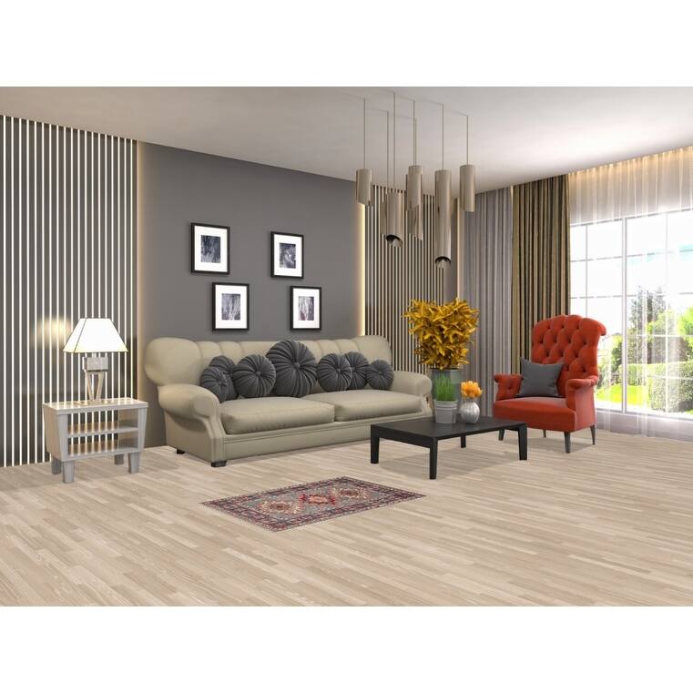 Hand Knotted Oriental 100% Wool Carpet Traditional Geometric Greys & Charcoal Kazak Area Rug - 2' 10'' X 1' 11''