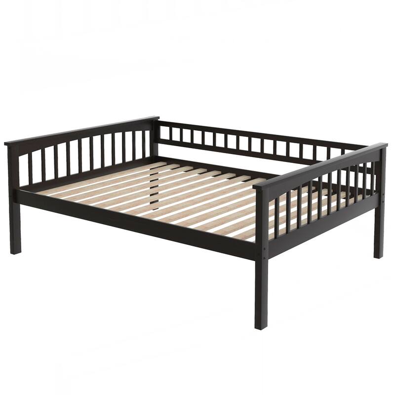 Full over Full Bunk Bed with Drawers, Convertible Beds