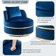 preview thumbnail 36 of 62, 360 Degree Swivel Accent Chair Velvet Modern Upholstered Barrel Chair Over-Sized Soft Chair with Seat Cushion
