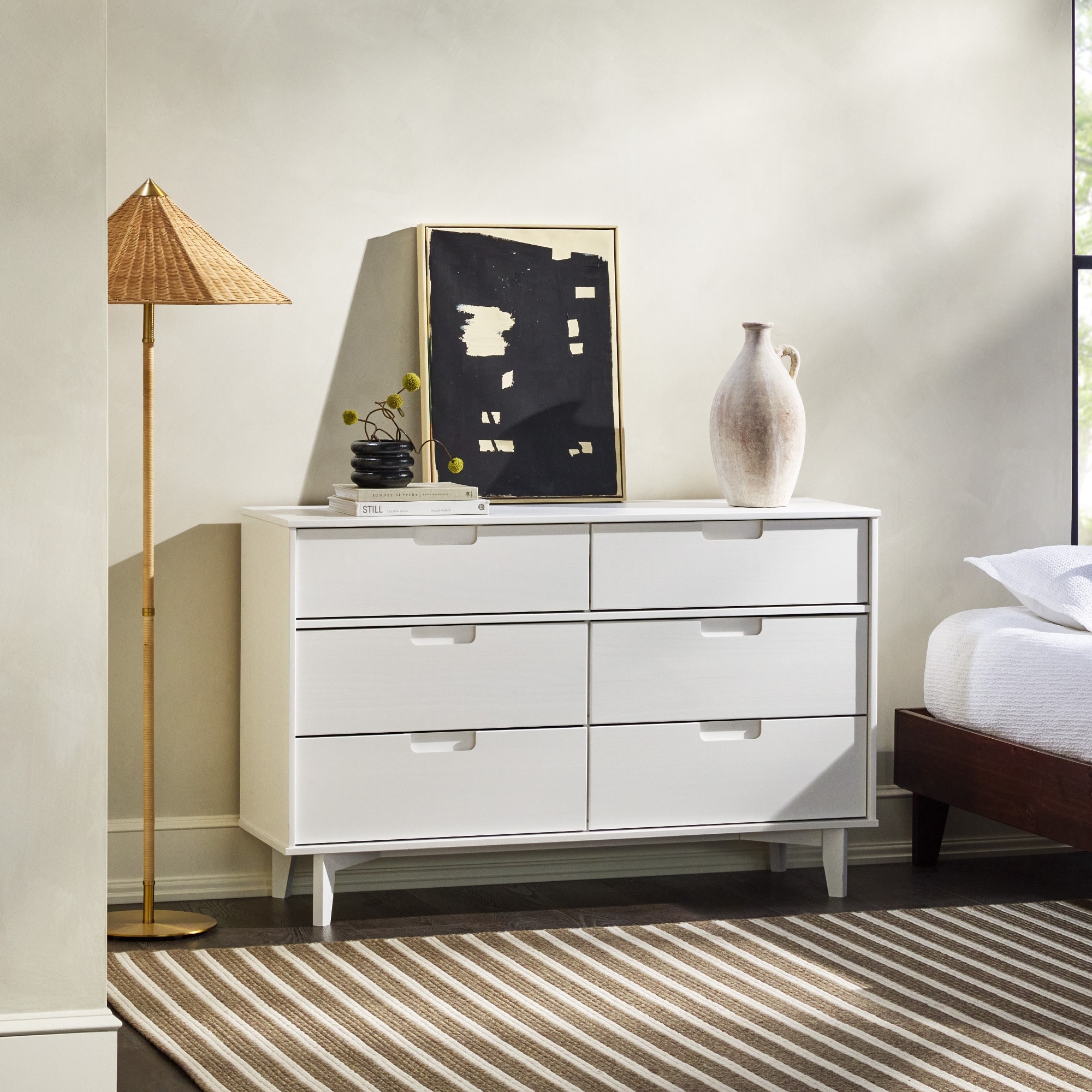 Groove 6 drawer double dresser deals
