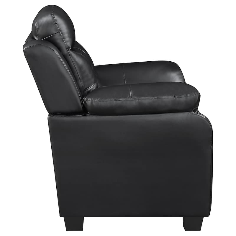 Finley Upholstered Padded Arm Tufted Accent Chair