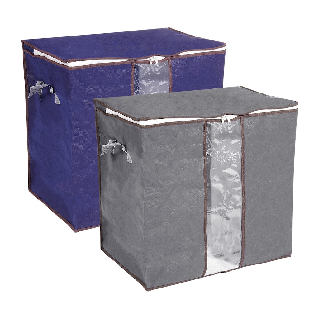 2pcs Foldable Storage Bag Clothes Blanket Closet Storage Box