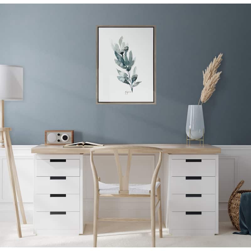 Kate and Laurel Sylvie Wild Mariposa Framed Canvas by Sara Berrenson