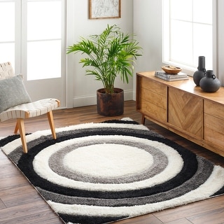 Livabliss Bologna Geometric Plush Area Rug