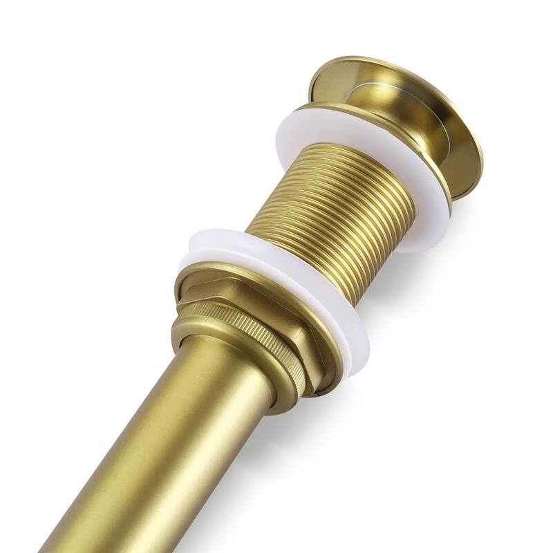 Pop-Up Sink Drain Stainless Steel 304 Easy Install Water Stopper for Bathroom Kitchen - N/A