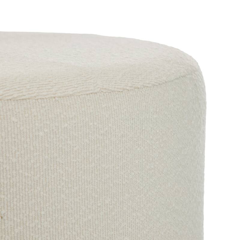 Christopher Knight Home - Monroe Modern Upholstered Ottoman/ Foot Stool with Wooden Base Round