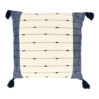 Chic Tassels Stripe Throw Pillow