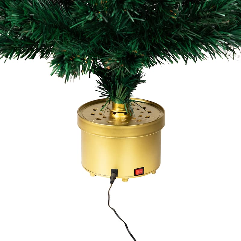 Pre-Lit Color Changing Fiber Optic Artificial Christmas Tree - 4' - Multi-color Lights - 4 Foot