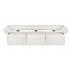 preview thumbnail 18 of 16, Uttermost Bolster Back White Armless Outdoor Sofa