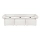 preview thumbnail 17 of 15, Uttermost Bolster Back White Outdoor Corner Sofa