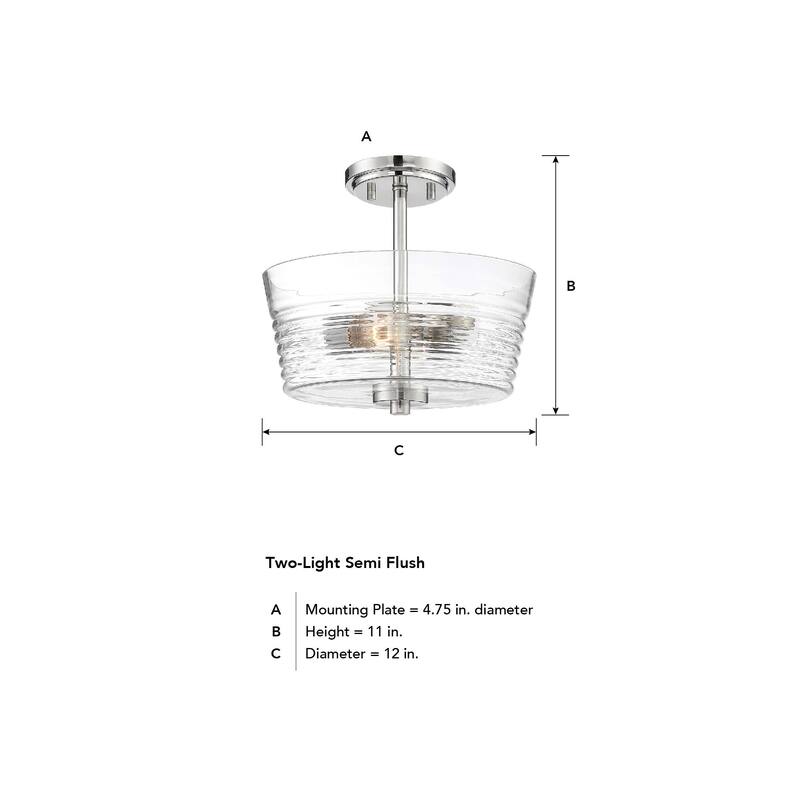 Ingo 2 Light Semi Flush - 12