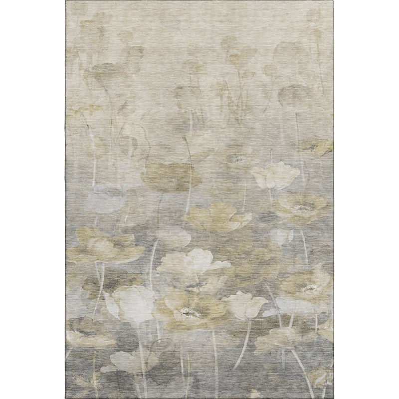 Premium Washable Super Soft Contemporary Floral Mayfield Rug
