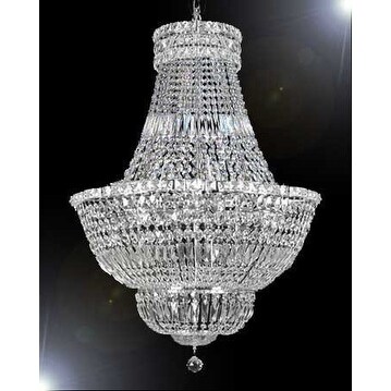 Swarovski Crystal Trimmed French Empire Chandelier Lighting - Chandeliers For Bedrooms by Overstock.com