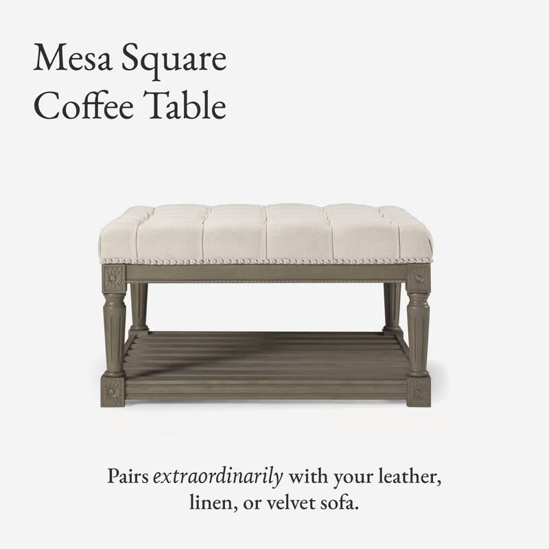 Maven Lane Mesa Square Upholstered Coffee Table
