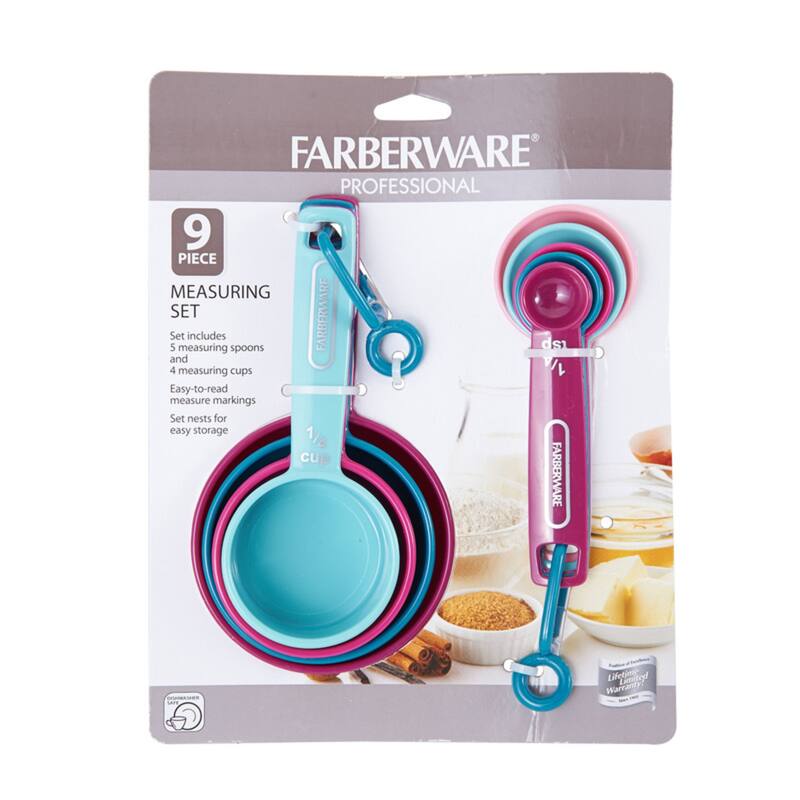 Farberware Measuring Cup and Spoon Set - 5 spoons and 4 cup