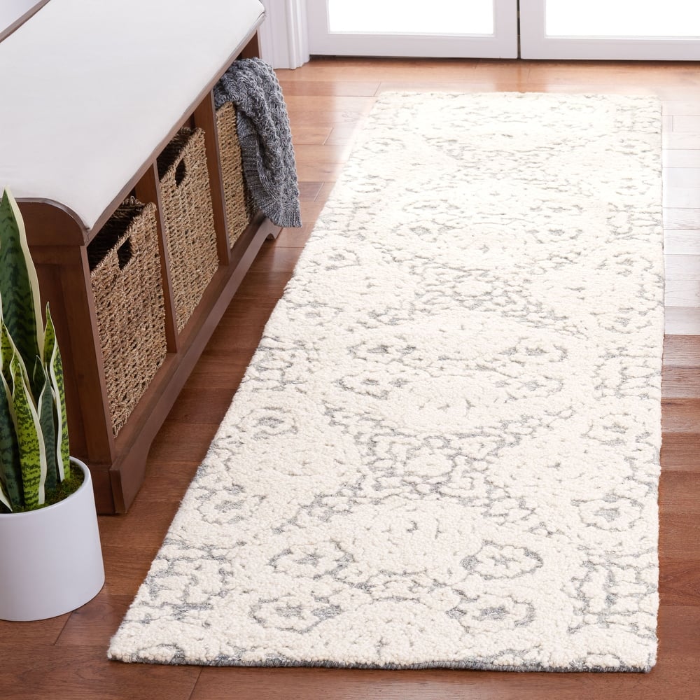 SAFAVIEH Handmade Metro Shafika Floral Wool Rug