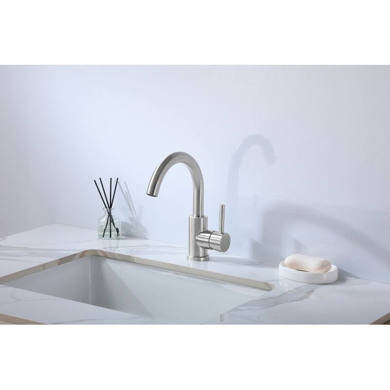 Elegant Lighting FAV-1003 Louis 1.5 GPM Single Hole Bathroom Faucet