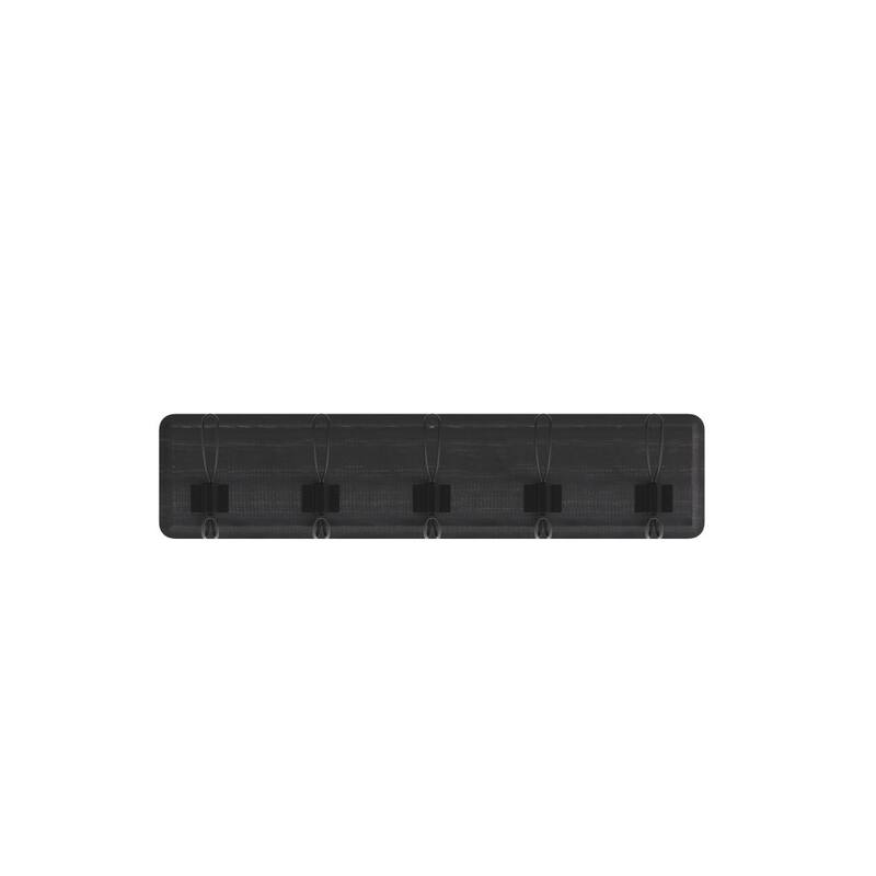 Wall Mounted Storage Rack with Upper Shelf and Storage Hooks