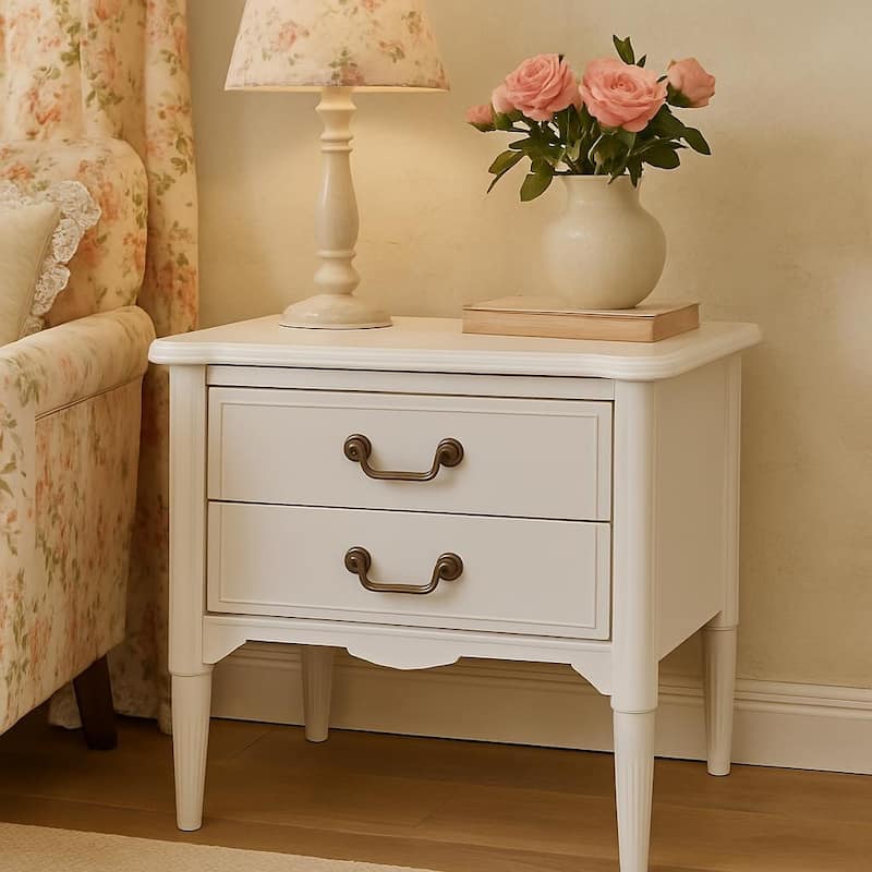 Design House Oxford End Table with Two Drawers