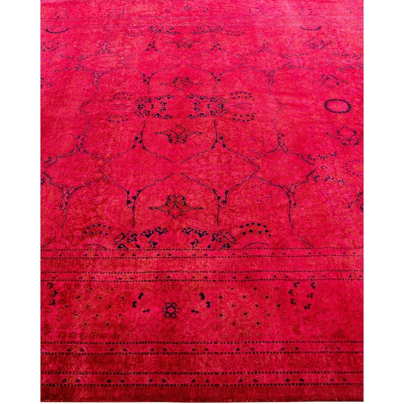 Fine Vibrance, One-of-a-Kind Hand-Knotted Area Rug - Pink, 6' 1" x 8' 10" - 6' 1" x 8' 10"