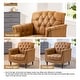 preview thumbnail 28 of 72, Tufted Accent Chair Vegan Leather Armchair for Living Room