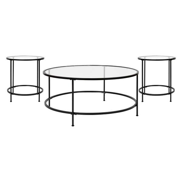 slide 2 of 6, Astoria Collection Coffee and End Table - Set 3 Piece Occasional