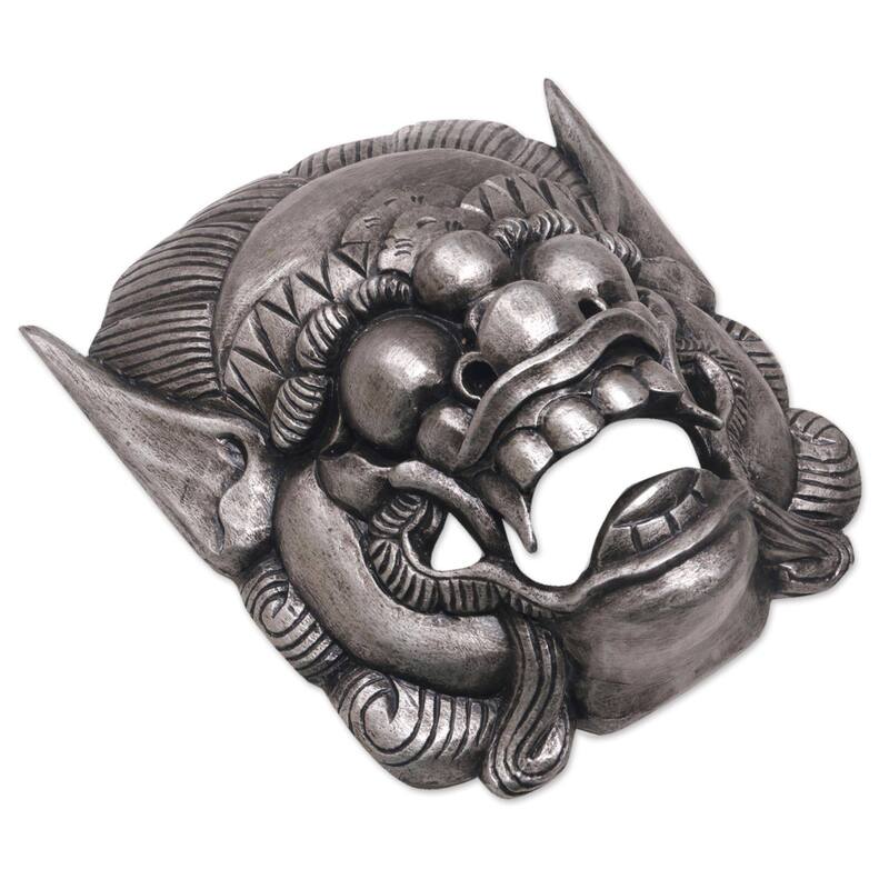 Handmade Barong Celeng Wood Mask (Indonesia)