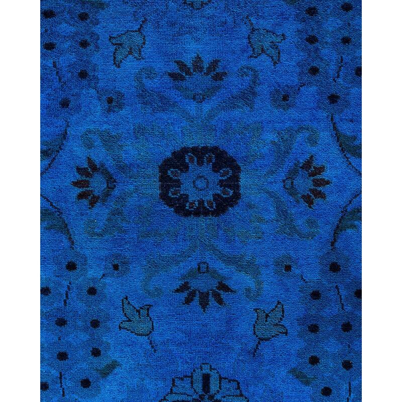 Fine Vibrance One-of-a-Kind Hand-Knotted Area Rug - Blue, 8' 10" x 12' 1" - 8' 10" x 12' 1"