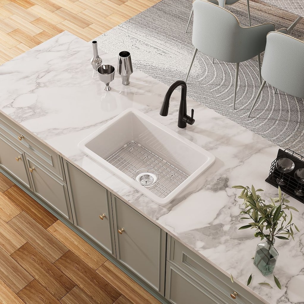 Eridanus Oslo 27-inch Undermount Drop-in Kitchen Sink - 27"L x 18"W x 10"H